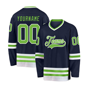 Camisetas de Hockey sobre Hielo Personalizables de Alta Calidad para Hombre, Personalización Completa del Equipo Disponible con Servicios OEM, Colores y Tallas Personalizadas - Product Image 3