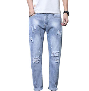 Pantalones Vaqueros de Mezclilla de Alta Calidad, Corte Ajustado, a la Moda, para Hombre, Fabricante, Precio al por Mayor 2025, Pantalones de Mezclilla para Adultos - Product Image 1