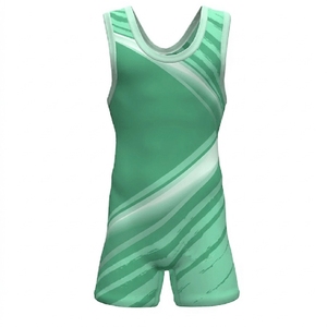 Singlet de Lucha Libre Personalizado para Hombre, Ajuste Elástico, Sin Mangas, con Tela que Absorbe la Humedad, para Gimnasio y Entrenamiento - Product Image 1