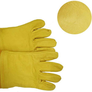 Guantes Profesionales de Piel de Cabra para Apicultura con Compatibilidad con Pantalla Táctil, Puños Largos de Protección, Cuero Suave, Seguros para Trabajos en Apicultura - Product Image 4