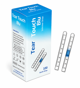 Tear Touch Blaue Schirmer Tränenreaktionsstreifen 100 Sterile Blaue Diagnostikstreifen - Product Image 1