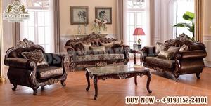 Juego de Sofás de Lujo Estilo Barroco para Sala de Estar, en Madera Tallada en Negro y Dorado, Estilo Italiano Contemporáneo, Fabricado en EE. UU. - Product Image 2