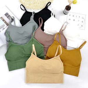 Soutien-gorge de sport sans couture de haute qualité, couleur unie, respirant, pour yoga, fitness, course à pied, effet push-up, pour femmes - Vente flash - Product Image 4