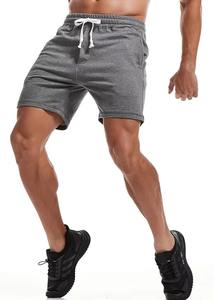 Shorts de jogging et de course pour hommes en toile polyester/coton délavée à l'acide, épais, à séchage rapide et respirants - Product Image 1