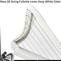 Hand Crafted Wood Material Made Superior Selling Lever Harp Musical Instruments Professionally Made 26 Strings Harp