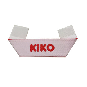 Étiquettes tissées en damassé de qualité supérieure, pliées en biais, bords découpés au laser, lavables, pour vêtements, étiquettes personnalisées pour ajouter un logo - Product Image 1