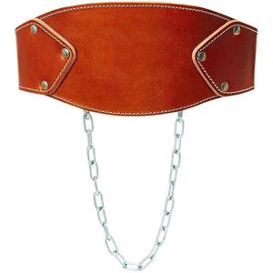 Ceintures de musculation en cuir de vache véritable avec logo personnalisé pour la musculation, chaîne en acier, entraînement de force et de musculation, ceinture de traction - Product Image 1