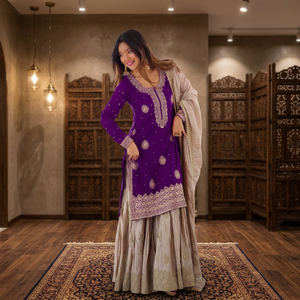 Exclusive Designer Salwar <b>Suit</b> With Dupatta Traditional Indian Pakistani <b>Wedding</b> And Party Wear For <b>Women</b> - Product Image 4
