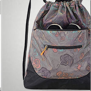 Sac à dos pliable en polyester imperméable avec cordon de serrage pour la salle de sport et le fitness, grande capacité - Product Image 4