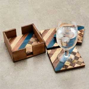 Posavasos Hechos a Mano de Madera de Olivia y Resina Epoxi, Estilo Clásico, Resistentes al Agua, Fáciles de Limpiar, Antimanchas - Product Image 6