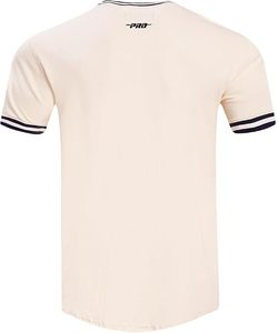 T-shirt crème des Chicago Bears avec broderie rouge et logo mascotte, broderie machine, matière coton - Product Image 3
