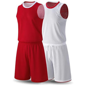 Ensemble d'uniformes de basketball réversibles personnalisés, maillot et short, logo d'équipe, nom, numéro, impression par sublimation, broderie, applique 3D - Product Image 2