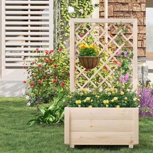 Fioriera Rialzata in Legno con Tettoia per Balcone, per Giardinaggio Verticale - Product Image 2