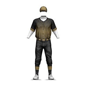 Ensemble d'uniformes de baseball respirants imprimés de nouvelle conception de bonne qualité pour adultes, tenue d'entraînement d'équipe personnalisable, meilleur prix - Product Image 5