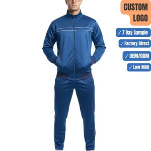 Ensemble de survêtement homme à col montant zippé, idéal pour la course, le jogging, la gym et l'entraînement – Marque privée - Product Image 1