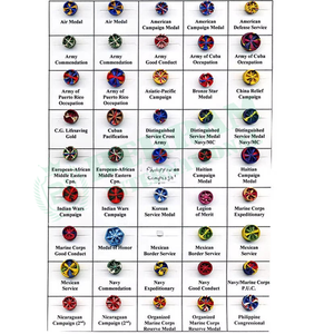 Insignias de solapa personalizadas de primera calidad con rosetas de cinta extranjera para honores estatales, botones de tela de ordenación nacional para uniformes ceremoniales - Product Image 3