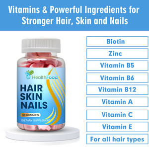 Complejo Vitamínico para el Cuidado de la Piel y Uñas Fuertes, Gomitas Personalizadas de Biotina para Cabello, Piel y Uñas para un Crecimiento Capilar Saludable - Product Image 3
