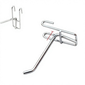 Crochets métalliques sur mesure pour présentoirs de garage et de vente au détail, avec porte-étiquette de prix, vente en gros - Product Image 3