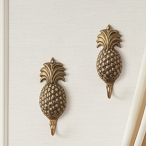 Vintage Metal Pineapple Wall <b>Hooks</b> Antique Finish Decorative <b>Hanging</b> <b>Hooks</b> <b>For</b> Towels Door Display - Product Image 1