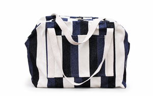 Striped Waterproof Outdoor <b>Gym</b> Beach Duffel Bag Large Capacity Travel <b>Tote</b> Zipper Shoulder Bag High Quality for Women - Product Image 6