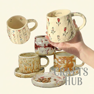 Taza de Café de Cerámica de 301-400 ml, Diseño Clásico, Apta para Lavavajillas y Microondas, para Uso Doméstico - Product Image 2