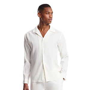 Chemise en lin décontractée respirante de haute qualité pour homme à manches longues pour l'été - Product Image 3