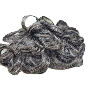 Tupé de piel totalmente polivinílica para hombres con cabello Remy indio Natural estilos de cuerpo de onda profunda reemplazo del sistema de cabello humano Real recto rizado - Product Image 1