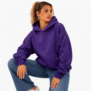 Sudadera con Capucha para Mujer, Estilo Universitario, OEM, ODM, Marca Privada, 100% Algodón, Antiarrugas, Sudadera de Invierno, Fabricante - Product Image 4