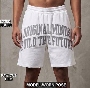 Winter Baggy Sweat <b>Shorts</b> <b>Men's</b> <b>Elastic</b> Waist Heavyweight 450 Gsm Fleece Sweat <b>Shorts</b> <b>Men</b> Jogger Winter Fleece <b>Shorts</b> <b>Mens</b> - Product Image 4