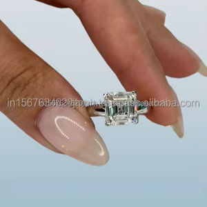 Princess Cut 2.10 Carat Lab-Grown White Diamond <b>14K</b> <b>Gold</b> <b>Ring</b> Vintage Engagement/Wedding <b>Ring</b> for Women IGI-Certified Jewelry - Product Image 1