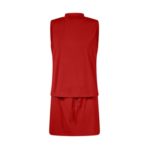 ชุดเสื้อกล้ามและกางเกงขาสั้นคอสูงสำหรับเล่นพิคเคิลบอลสำหรับผู้หญิง ชุดออกกำลังกายสองชิ้นสำหรับผู้หญิงพร้อมเล่นพิคเคิลบอล - Product Image 6