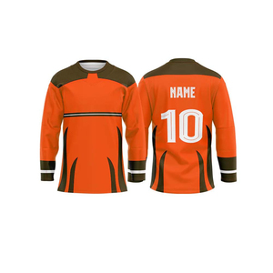 High Quality Breathable Ice Hockey Jerseys 100% Polyester Digital Print Custom Team Names OEM Services Team Wear - Product Image 3