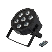 Projecteur LED de scène professionnel télécommandé 7*18W RGBWA UV 6 couleurs DMX512 pour DJ