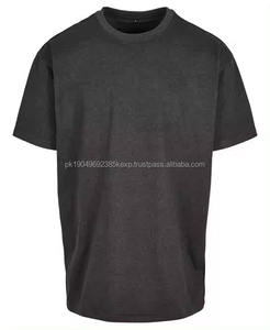 <b>High</b> Quality Custom Heavyweight Garment Dyed Jersey Mens Tee Sharts 100% Cotton Blank Plain O-<b>Neck</b> Oversized <b>Tshirt</b> for Men - Product Image 4