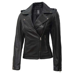 AL BARAKA WEAR Custom Women Leather <b>Biker</b> <b>Jacket</b> PU Leather Winter Breathable Outerwear Fashion Motorcycle Coat Personalized - Product Image 2