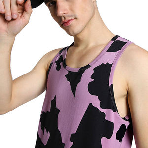 เสื้อกล้ามผู้ชายไซส์ใหญ่พิเศษสำหรับฤดูร้อน ผ้าฝ้ายถัก 100% ทรงสปอร์ต น้ำหนัก 240 กรัม ปรับแต่งได้ คุณภาพสูง เป็นมิตรกับสิ่งแวดล้อม เนื้อผ้านุ่ม - Product Image 4