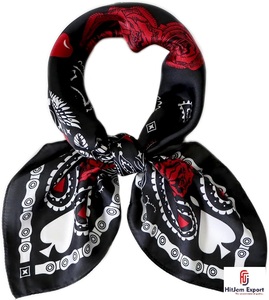 Premium Custom Printed Short <b>Scarf</b> Fabric OEM ODM White Label Textile Manufacturer for Fashion Accessories Export - Product Image 6