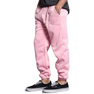 Men's Pink Sweatpants <b>Elastic</b> <b>Waist</b> Casual Joggers Side Pockets Midweight Cotton/Polyester Fleece Thickness Quick Dry Breathable - Product Image 5