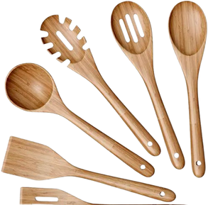 Cucharas de Servir de Madera de Acacia Bold Blossom, Diseño Clásico, Utensilios de Cocina Hechos a Mano, Resistentes al Calor, Aptos para Lavavajillas, Ecológicos - Product Image 3