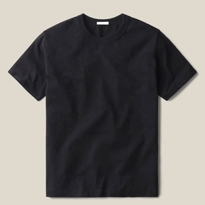 Camisetas de algodón de tamaño personalizado para hombre, tejido de punto liso formal, transpirable y cómodo, diseño en blanco a la venta - Product Image 2