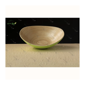 Bol de service jetable en bambou écologique personnalisé OEM pour salades et fruits, léger et durable, nouvelle arrivée, ustensiles de cuisine, fournisseur Vietnamien - Product Image 4