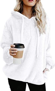 Sweat-shirts personnalisés style unique pour femme, vêtements de sport, sweat-shirt à quart de zip, vêtements d'hiver amples et moelleux, fabricant de vêtements rétro - Product Image 3