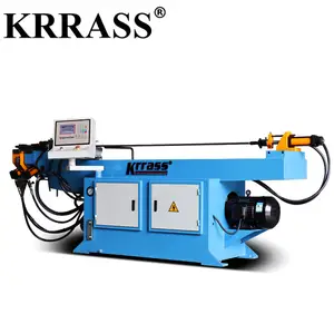 KRRASSNC DW63 CNC máquina dobradeira de tubo hidráulico totalmente automática para metal ms alumínio cobre aço inoxidável