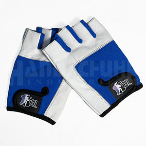Gants de sport fitness demi-doigts en PU avec poignées et sangle de poignet réglable, antidérapants, unisexes, pour musculation et entraînement en salle de sport - Product Image 6