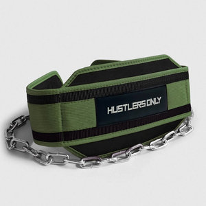 Ceinture de musculation pour l'entraînement de force et la musculation en dips, avec soutien dorsal, robuste, avec chaîne en acier - Product Image 6