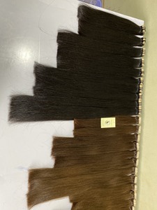 Meilleur prix échantillon gratuit vendeur de cheveux naturels cheveux brésiliens bruts Remy Double dessin noir 1B couleur ruban Ins Extension de cheveux - Product Image 5