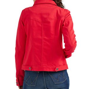 Solid Color High Quality Casual Women <b>Jeans</b> Jacket Denim Jacket Windproof Breathable Low MOQ Unisex Wholesale Customized - Product Image 2