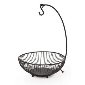 Panier en métal noir mat très demandé pour la cuisine, en fil de fer, personnalisable, à faible coût, écologique et multifonctionnel - Product Image 3