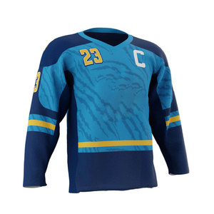 Jersey de hockey sobre hielo con control avanzado de la humedad, tela de alto rendimiento que mantiene la ropa seca, a bajo precio. - Product Image 1