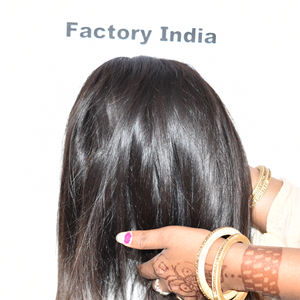 Extensiones de cabello humano virgen indio sin procesar, estilo trenzado recto, doble onda profunda, sin procesamiento, para máquina, sin venta al por mayor - Product Image 6